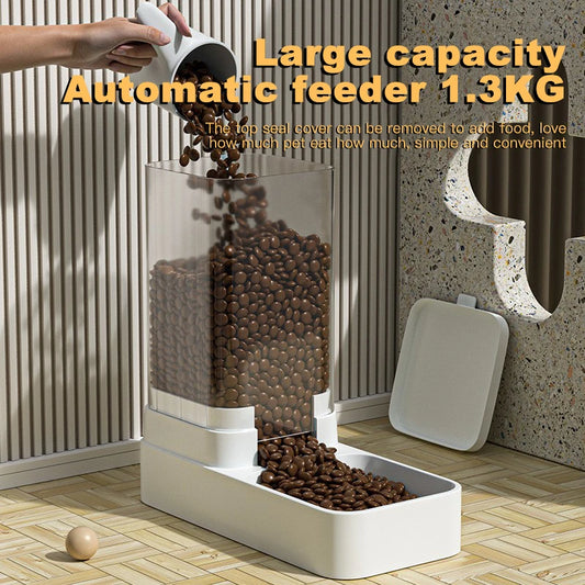 Large capacity l Automatic Cat or Dog Feeder & Water Dispenser
