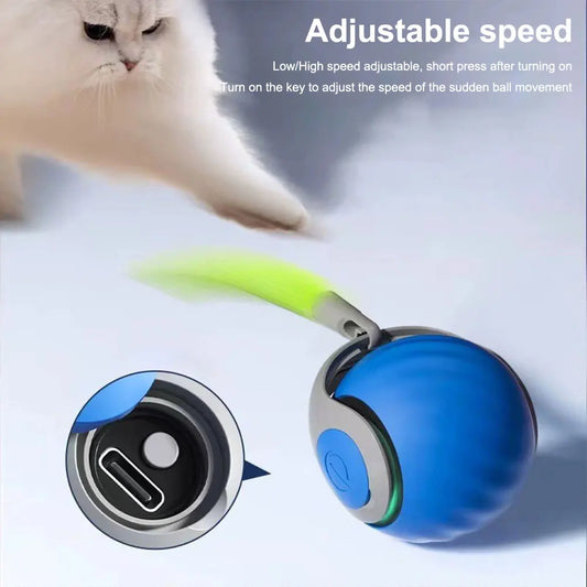 Smart Dog Toy Ball Electronic Interactive Pet Toy Moving Ball Rechargeable Automatic Moving Bouncing