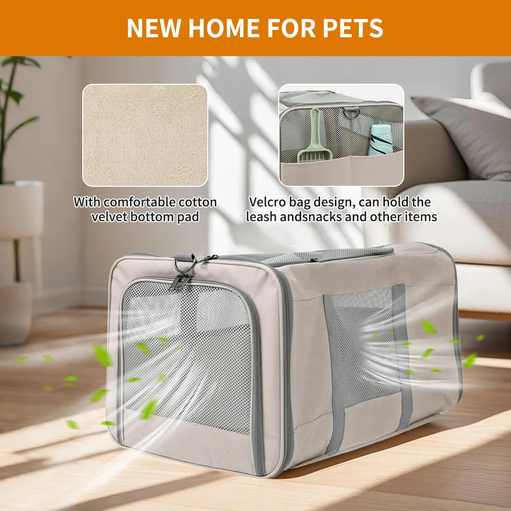 Cat trolley for 2 cats – Cat transport with wheels for 2 animals