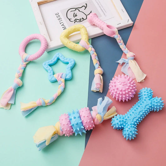 Pet Dog Toys For Small Dog Chews Cleaning Training Interactive