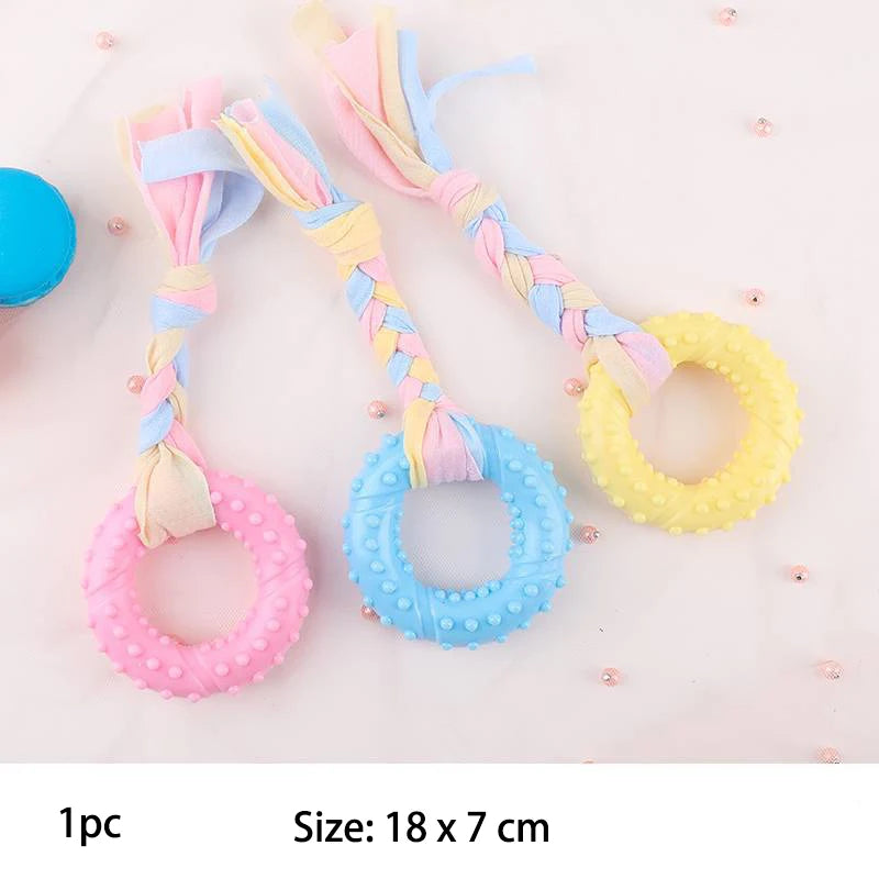 Pet Dog Toys For Small Dog Chews Cleaning Training Interactive