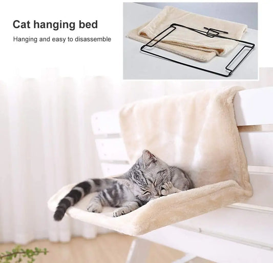 Hanging Cat Bed Removable Cat Hammock Radiator Bench Kitten Nest With Strong Durable Metal Frame Cat Accessories