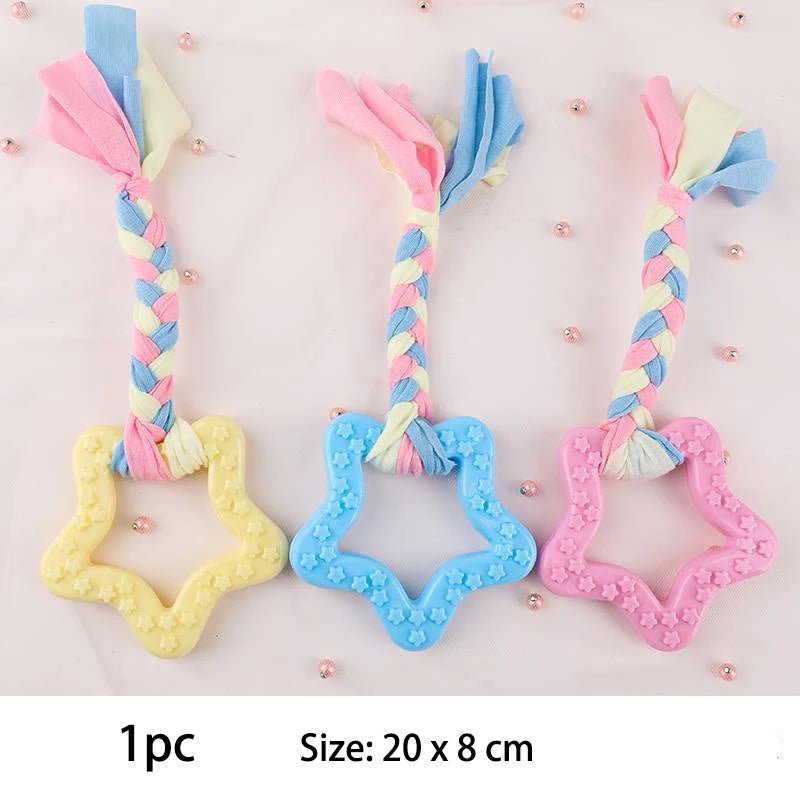Pet Dog Toys For Small Dog Chews Cleaning Training Interactive
