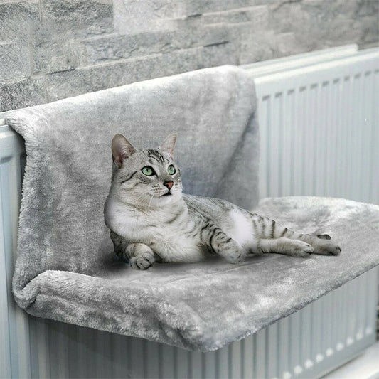 Hanging Cat Bed Removable Cat Hammock Radiator Bench Kitten Nest With Strong Durable Metal Frame Cat Accessories