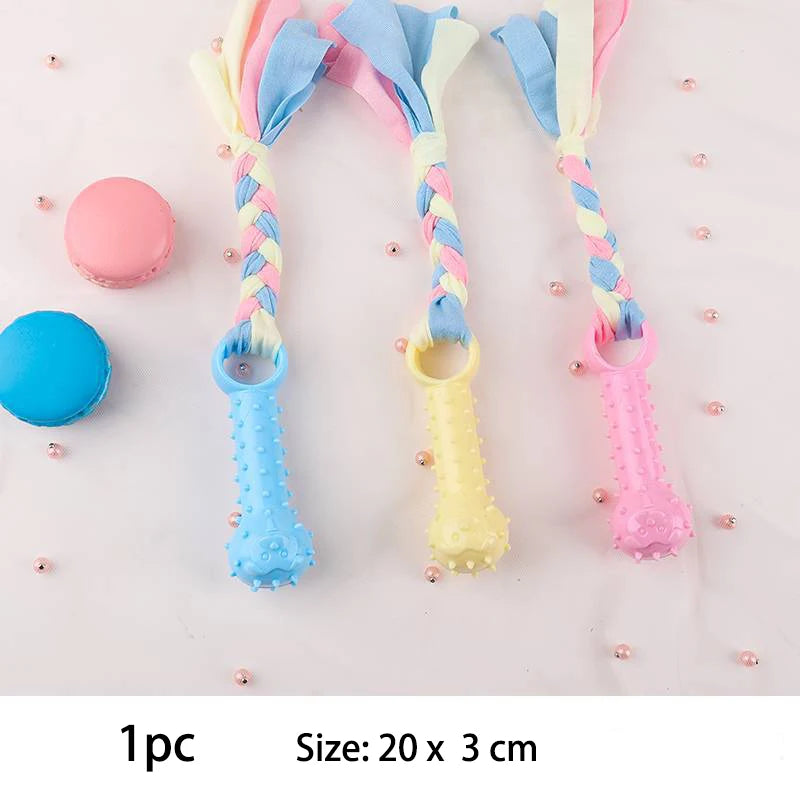 Pet Dog Toys For Small Dog Chews Cleaning Training Interactive