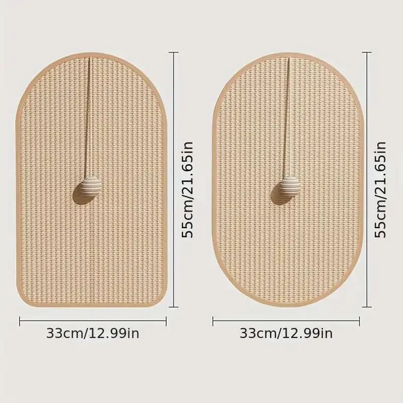 Durable Sisal Cat Scratch Pads, Cat Wall Pads
