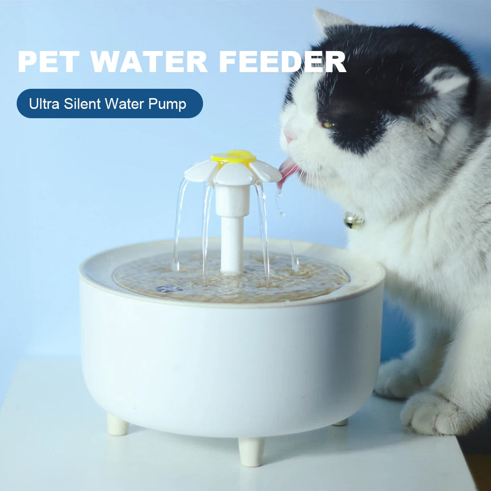 Automatic Cat Water Fountain Filter USB Electric