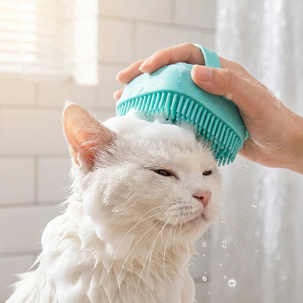 Soft Teeth - Silicone Grooming & Massage 2-in-1 Dog Cat Brush