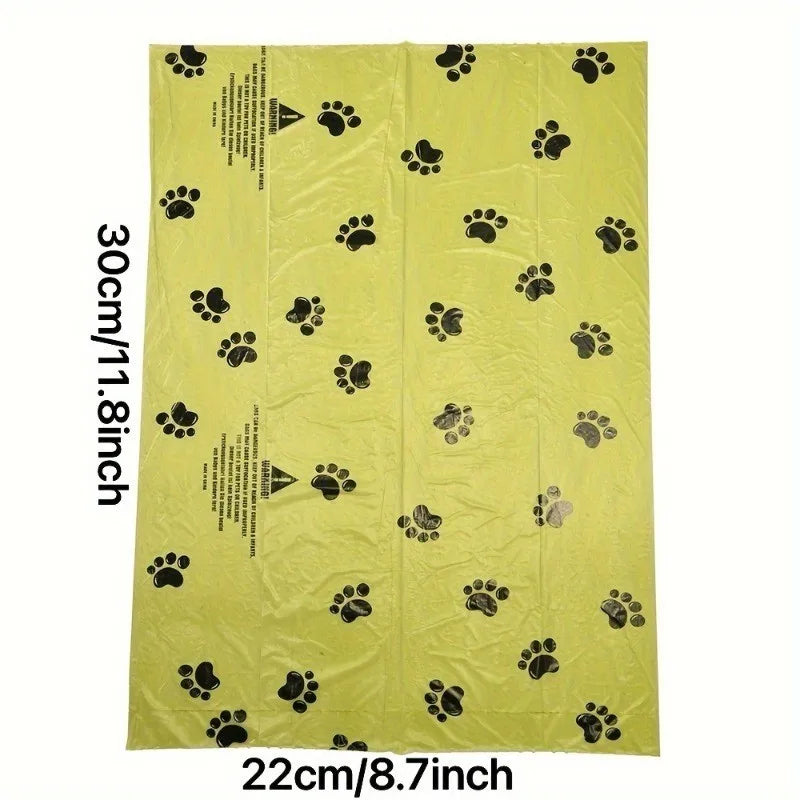 Biodegradable Pet Waste Bags  - Extra Thick Poop Bags for Dogs & Cats, Portable Roll with Dispenser, Eco-Friendly