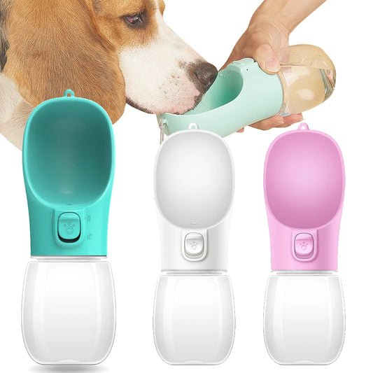 Portable Water Bottle - Small Large Dogs Cat Leakproof Walking Drinking Bowls