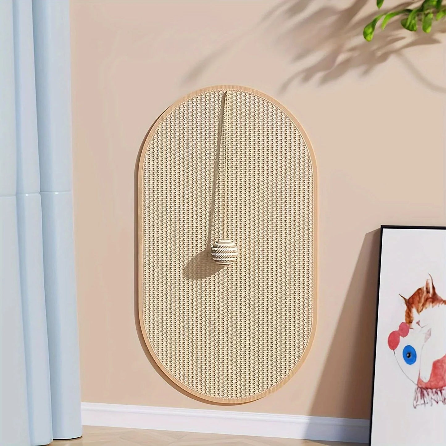 Durable Sisal Cat Scratch Pads, Cat Wall Pads