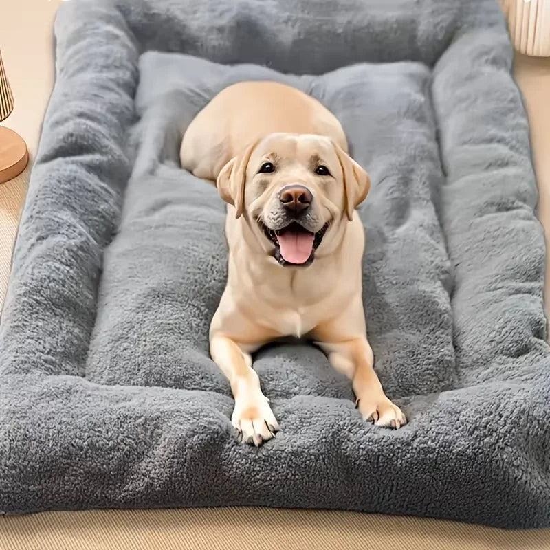 Oversized Plush Do/ Cat Bed, Sofa Crate Pad, Ultra Soft Polyester Pet Mat