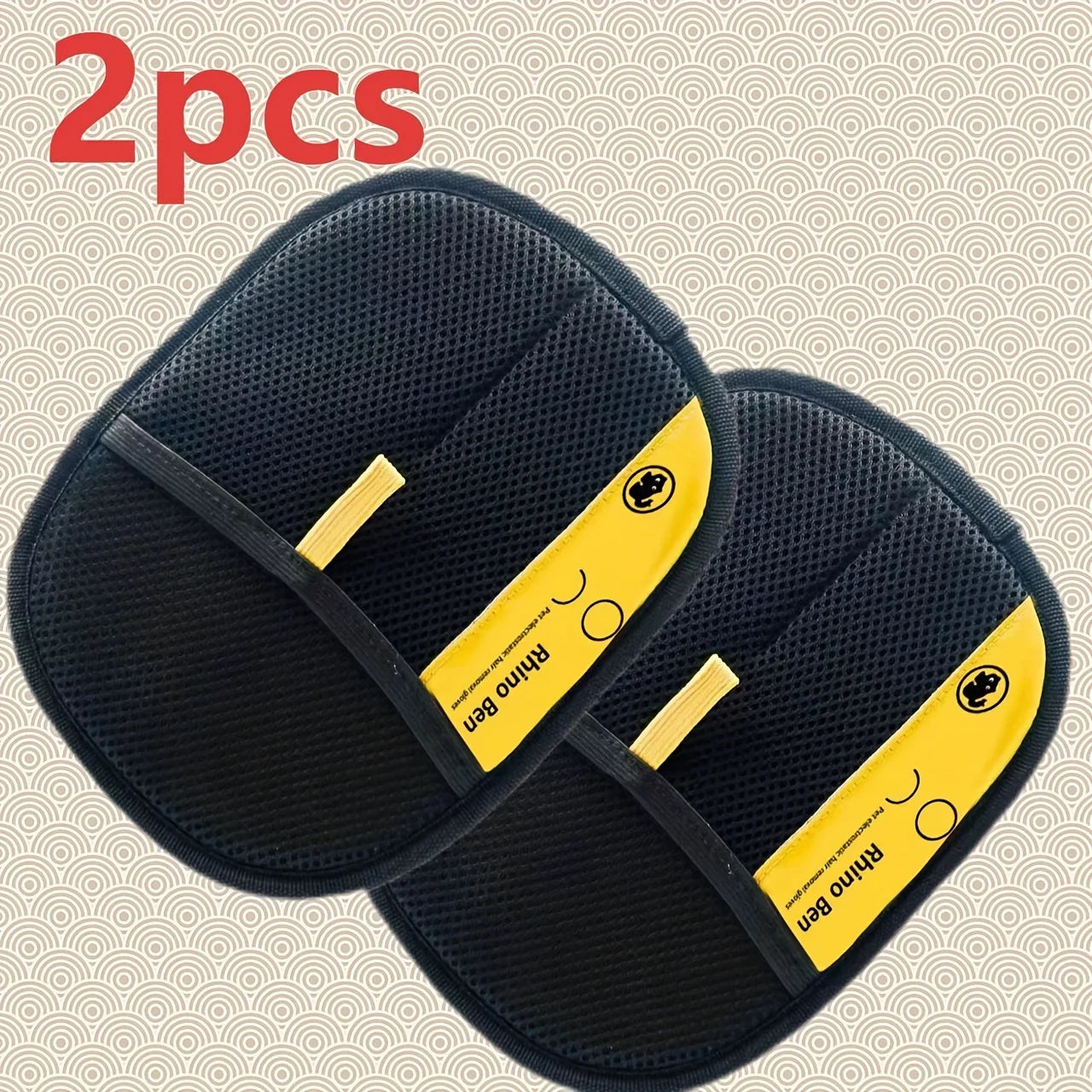 2-Piece Pet Hair Removal Gloves – Double-Sided Cat Brushes