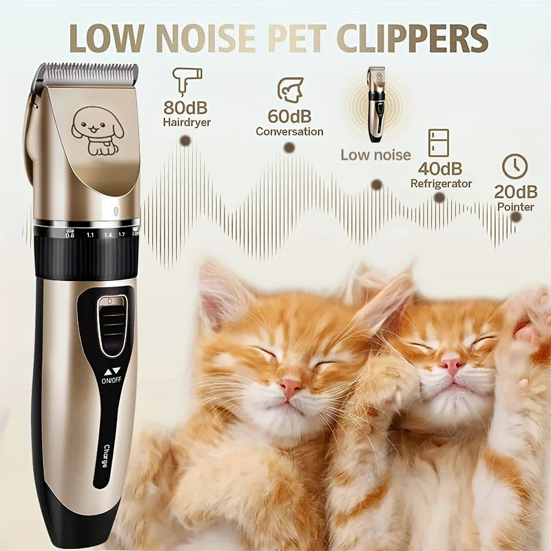 Pet Hair Trimmer Kit Electric  Clippers  Dogs and Cats
