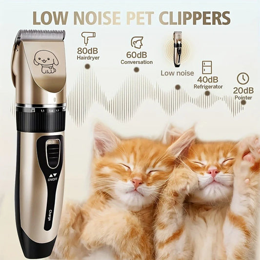 Pet Hair Trimmer Kit Electric  Clippers  Dogs and Cats