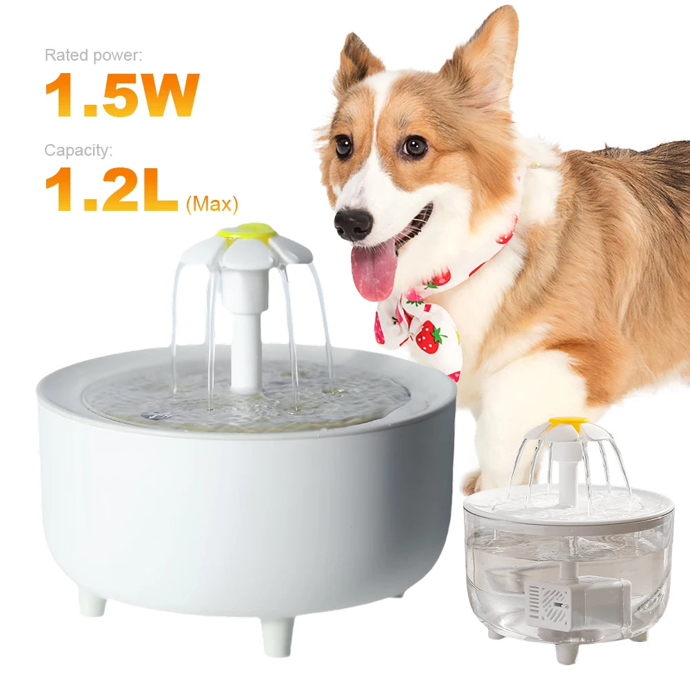 Automatic Cat Water Fountain Filter USB Electric