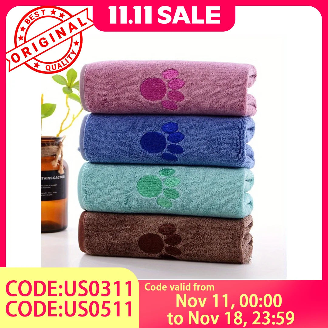 Microfiber Pet Absorbent Towels – Essential for Pet Bathing