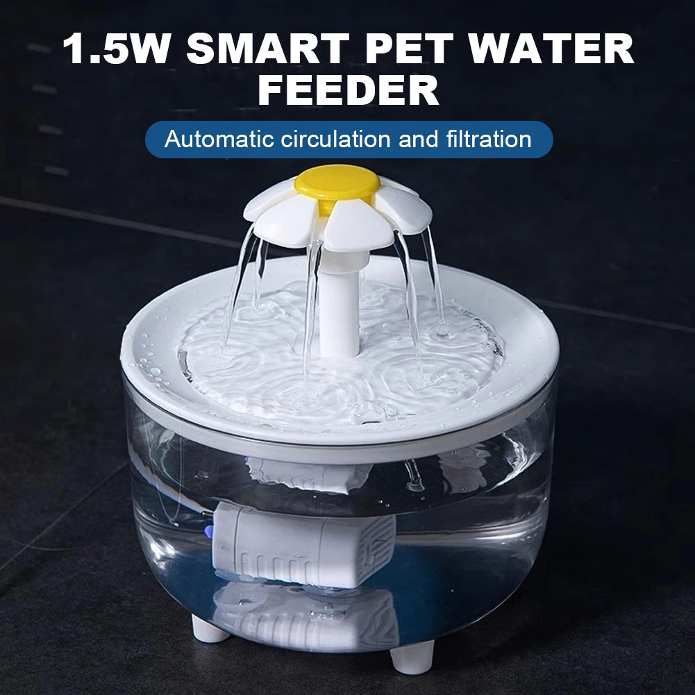 Automatic Cat Water Fountain Filter USB Electric