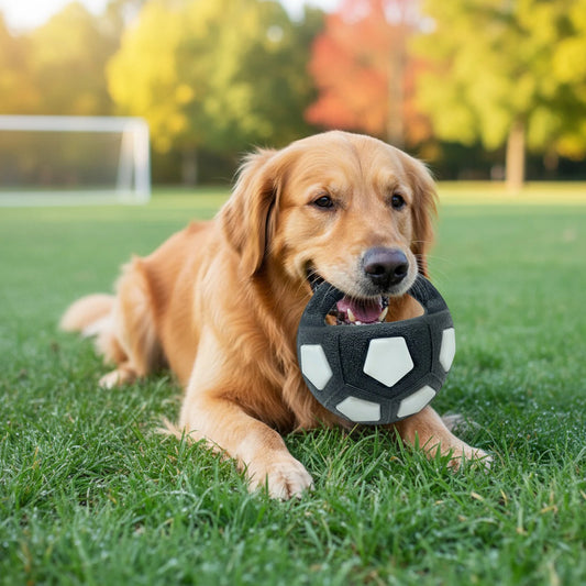 Dog Calming Ball with Handle Pet Dog, Interactive Squeaky Pet