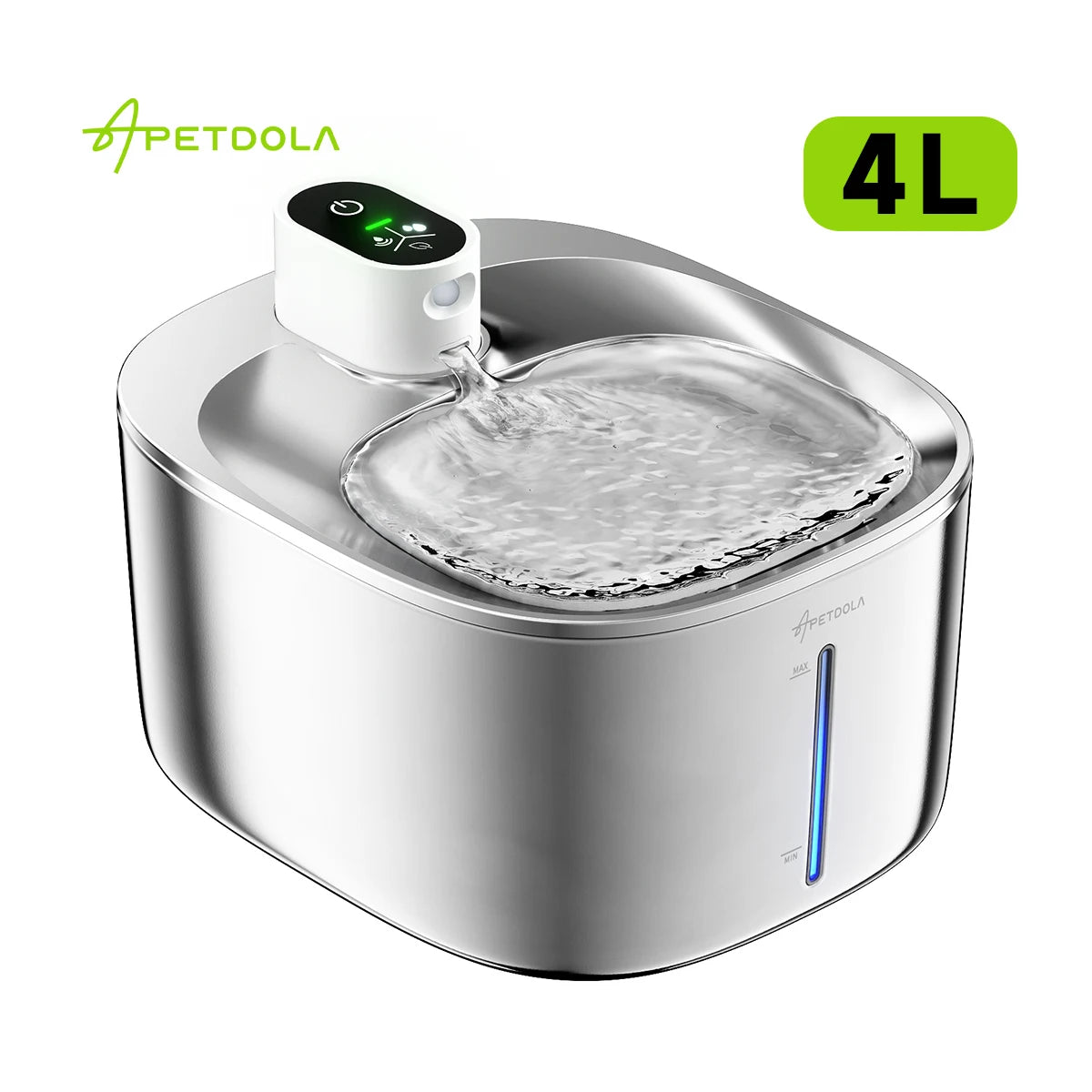 APETDOLA 4L Wireless Cat Water Fountain Auto Sensor For Cats and Dog