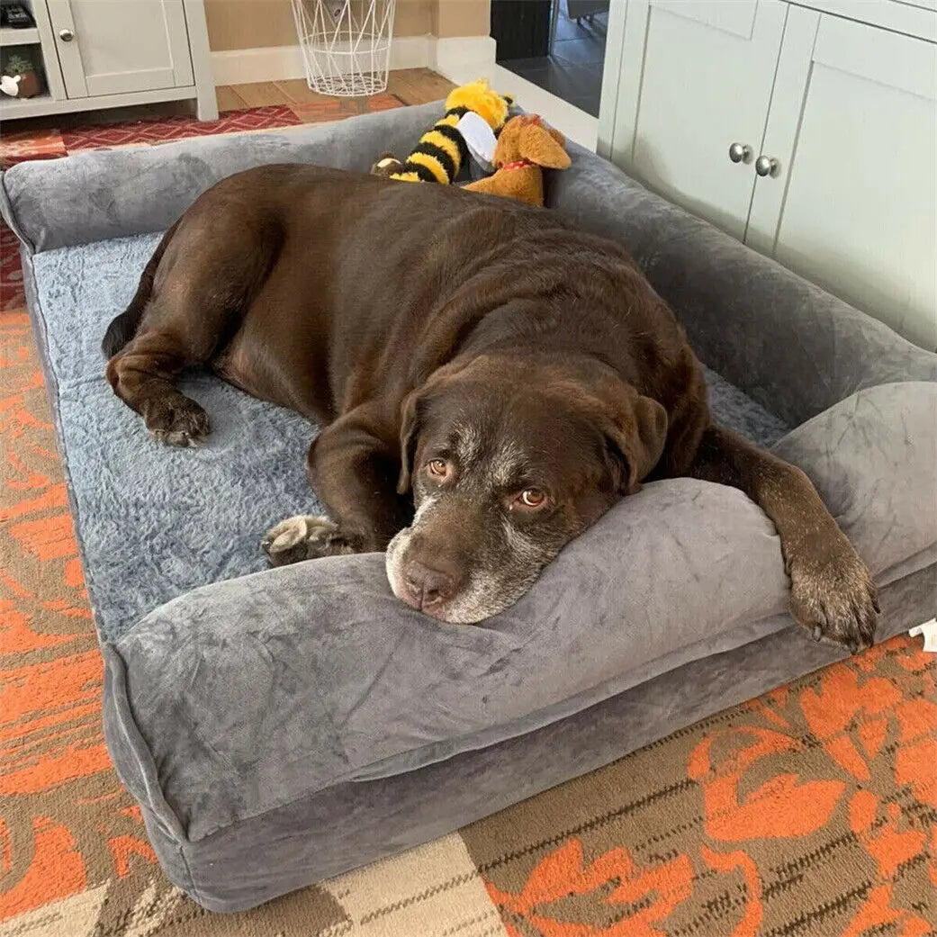 Dog Bed Extra Large Orthopedic Pet Mattress Couch with Removable Washable Cover Soft Sponge Foam