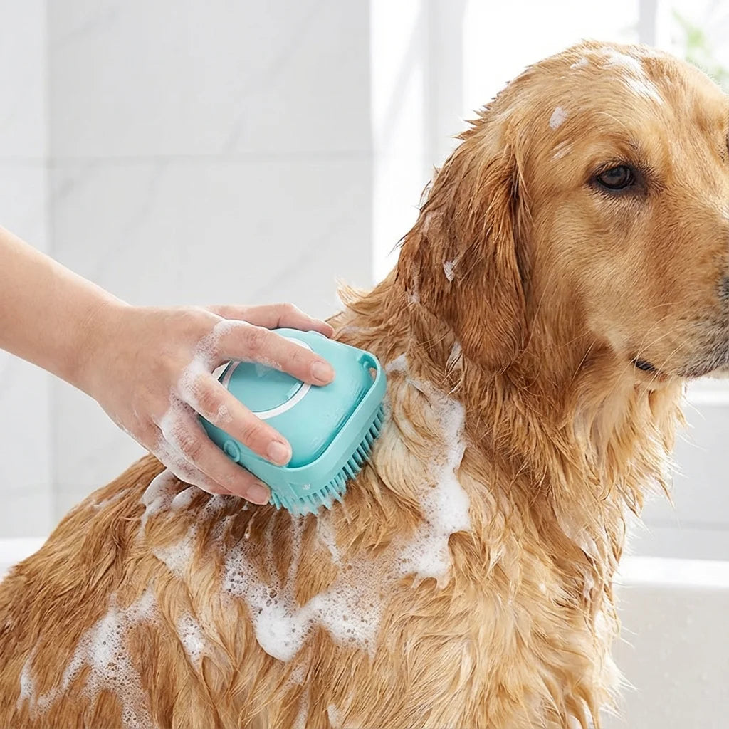 Soft Teeth - Silicone Grooming & Massage 2-in-1 Dog Cat Brush