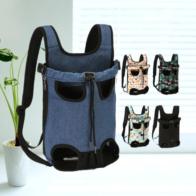 Adjustable Cat/Dog Carrier, Double Shoulder Backpack, Outdoor Travel, Camping, Hiking