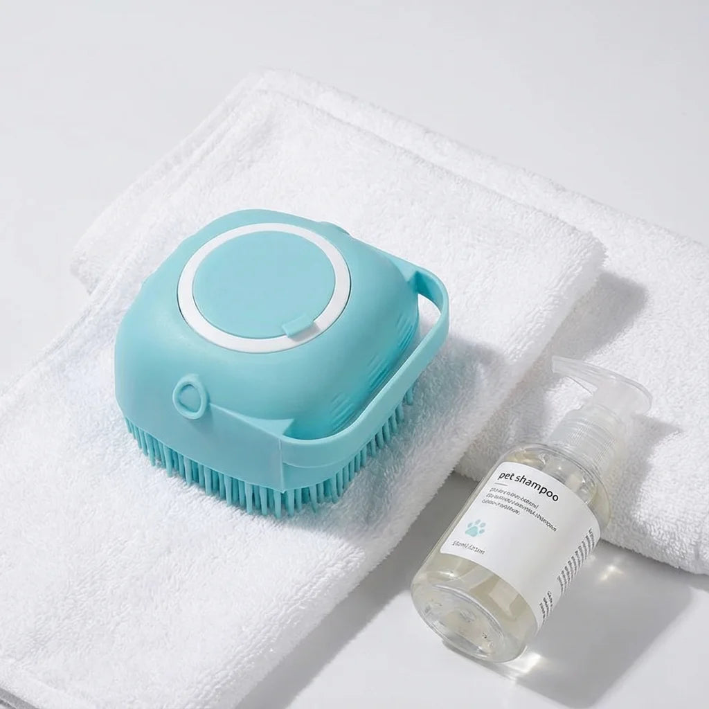 Soft Teeth - Silicone Grooming & Massage 2-in-1 Dog Cat Brush