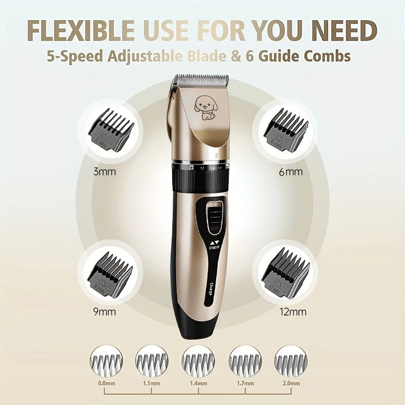 Pet Hair Trimmer Kit Electric  Clippers  Dogs and Cats