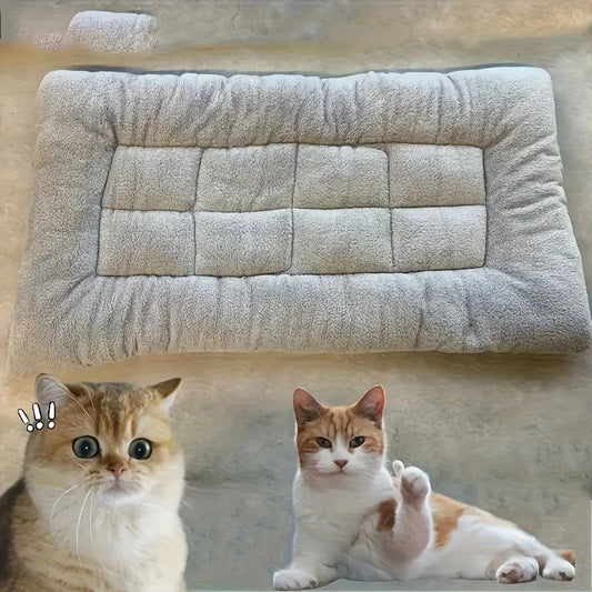 Oversized Plush Do/ Cat Bed, Sofa Crate Pad, Ultra Soft Polyester Pet Mat