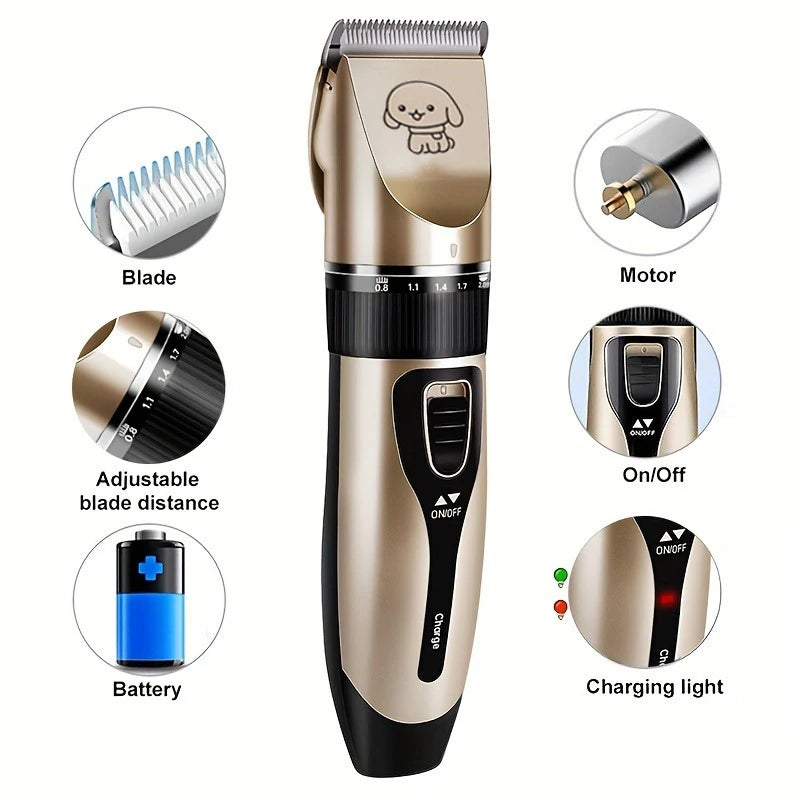 Pet Hair Trimmer Kit Electric  Clippers  Dogs and Cats