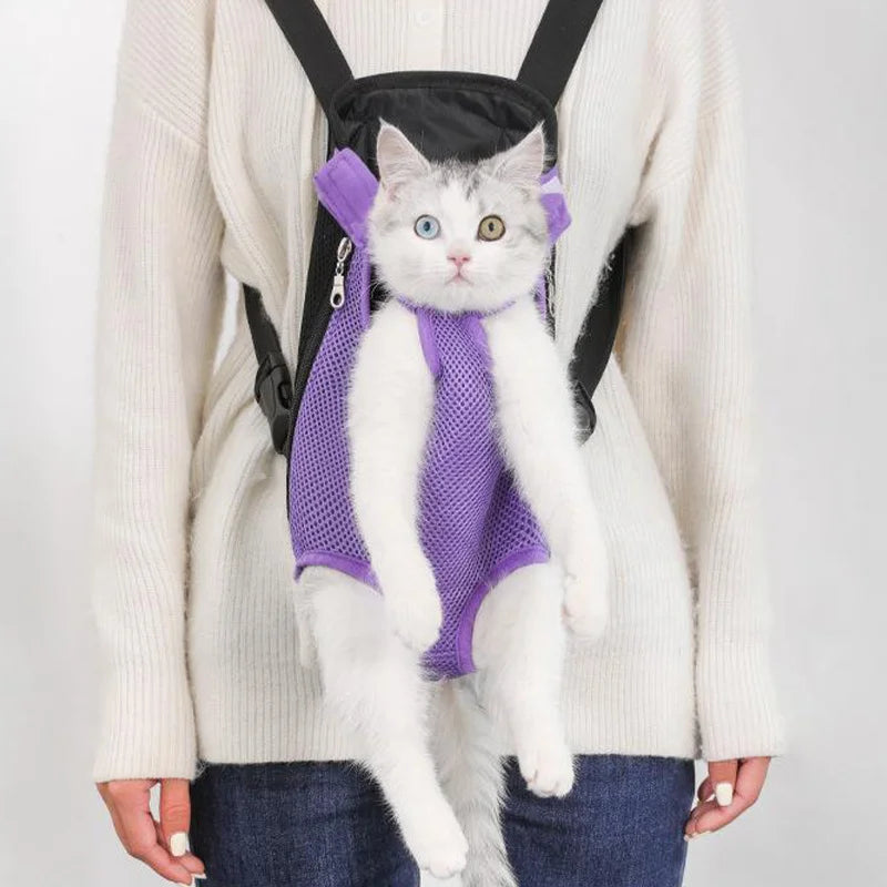 Adjustable Cat/Dog Carrier, Double Shoulder Backpack, Outdoor Travel, Camping, Hiking