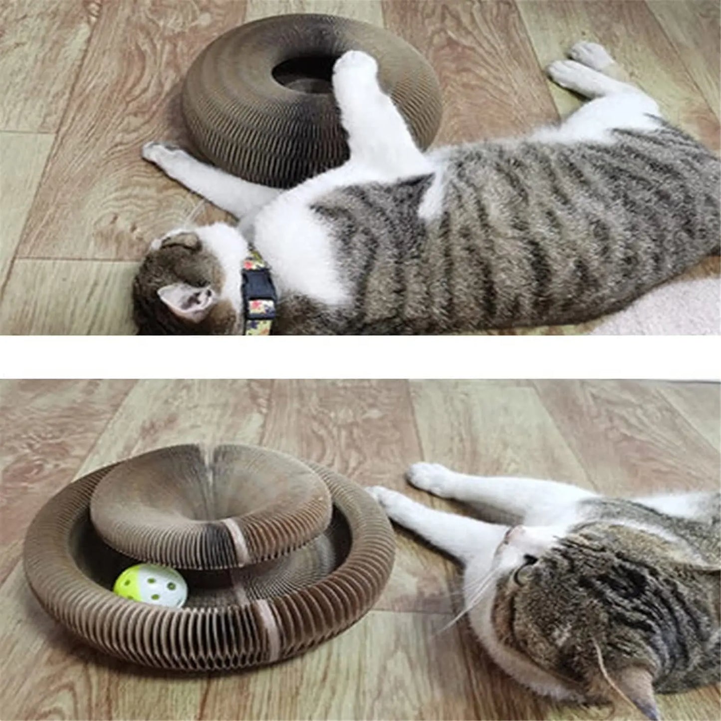 Interactive Tower Cat Toy Turntable Roller Balls, Teaser Puzzle Track