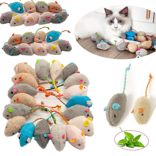 Rattle Cat Mouse Toys Also Prefilled Catnip Interactive