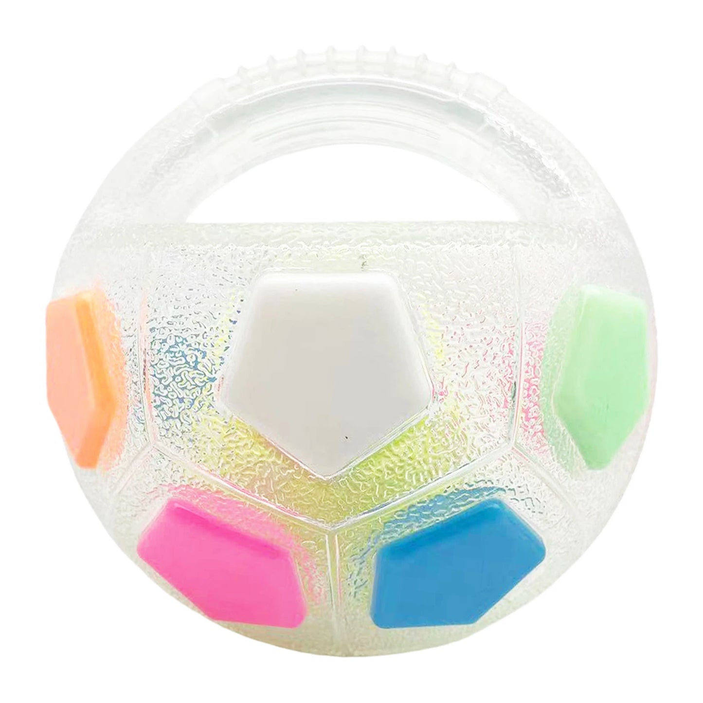 Dog Calming Ball with Handle Pet Dog, Interactive Squeaky Pet