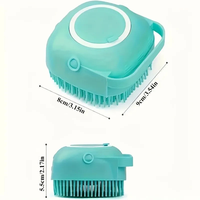 Soft Teeth - Silicone Grooming & Massage 2-in-1 Dog Cat Brush