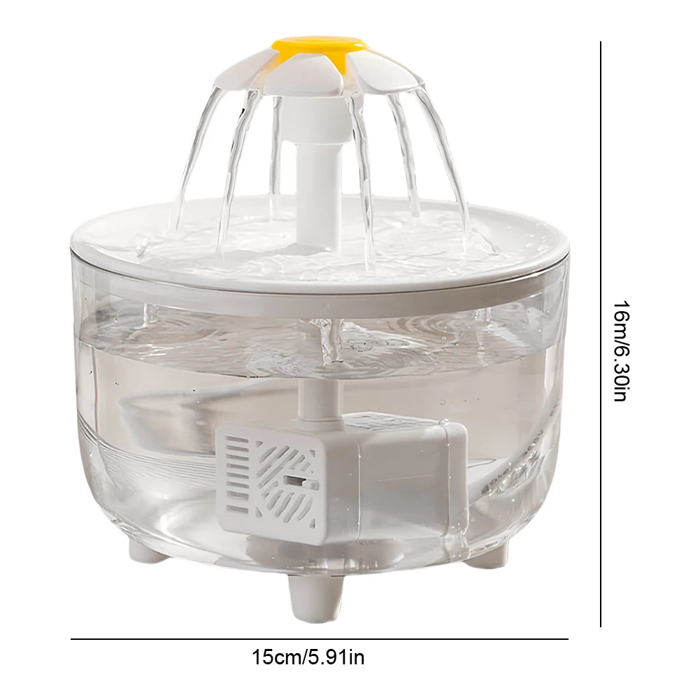 Automatic Cat Water Fountain Filter USB Electric