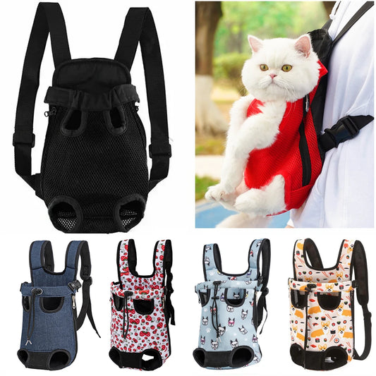 Adjustable Cat/Dog Carrier, Double Shoulder Backpack, Outdoor Travel, Camping, Hiking