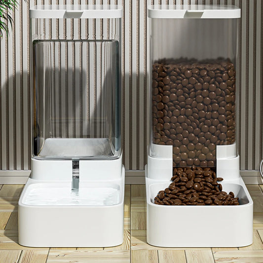 Large capacity l Automatic Cat or Dog Feeder & Water Dispenser