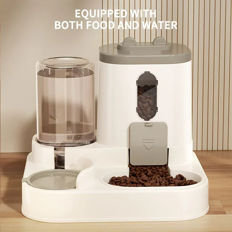 2in 1 Cat Food Dispenser Water and Food Integrated Fully Automatic