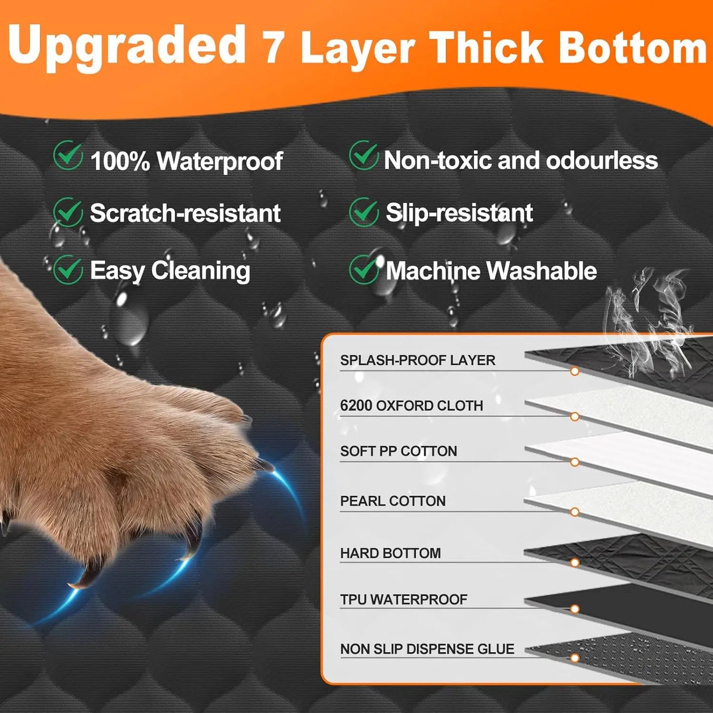 Waterproof Pet Travel Accessories, Foldable Dog Car Seat, Safety Hammock, Trunk Mat Car, Rear Back Seat Protector