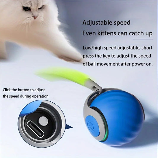 Smart Cat Toys Ball Automatic Interactive Rechargeable Battery