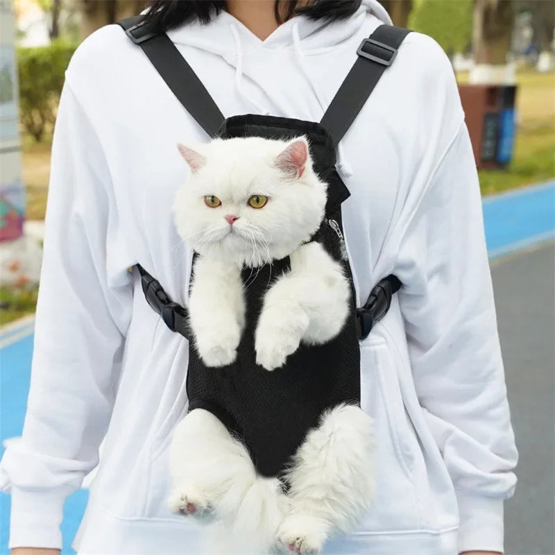 Adjustable Cat/Dog Carrier, Double Shoulder Backpack, Outdoor Travel, Camping, Hiking