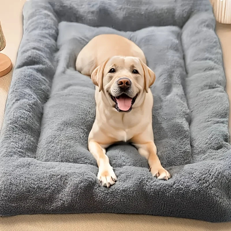Oversized Plush Do/ Cat Bed, Sofa Crate Pad, Ultra Soft Polyester Pet Mat