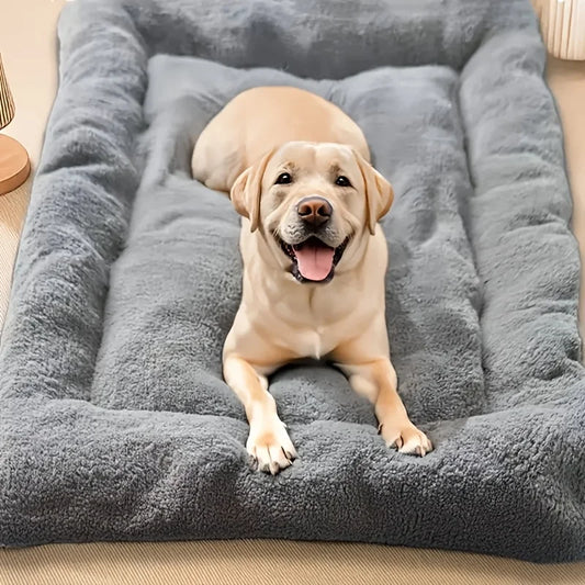 Oversized Plush Do/ Cat Bed, Sofa Crate Pad, Ultra Soft Polyester Pet Mat