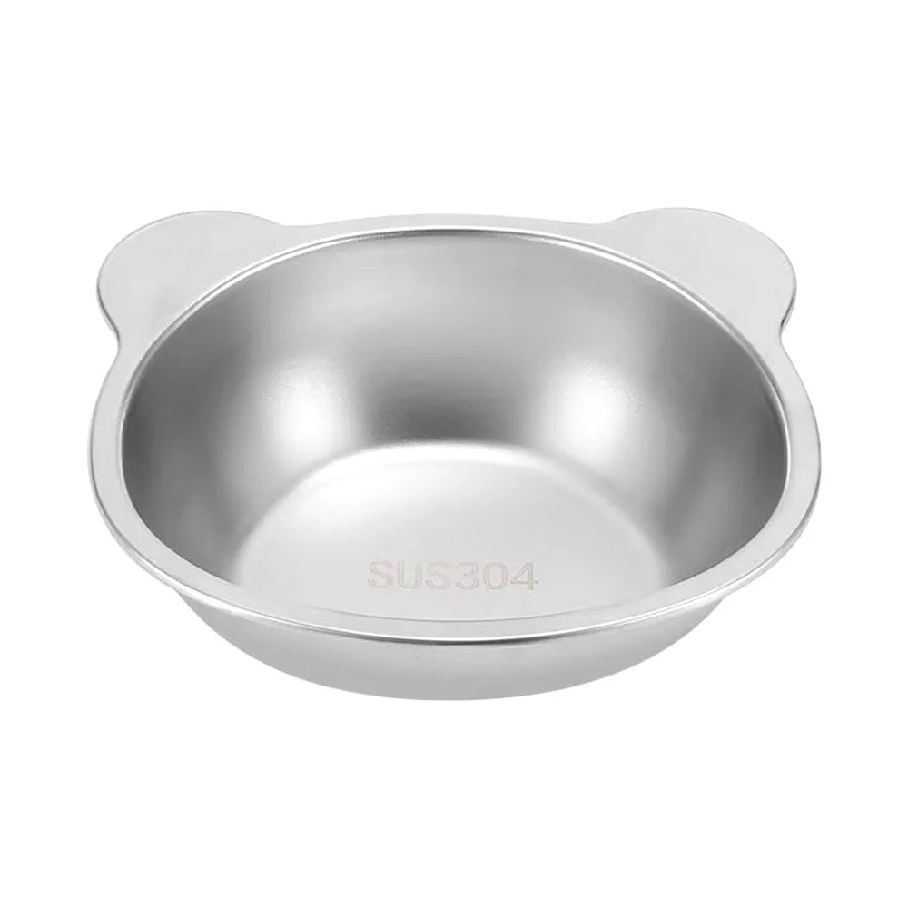 Raised Cat Bowls Tilted Stainless Steel Shatter-resistant Elevated 15°